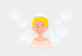 You can fully immerse your body as a for 'whole-body bathing', moving your limbs to stimulate circulation.